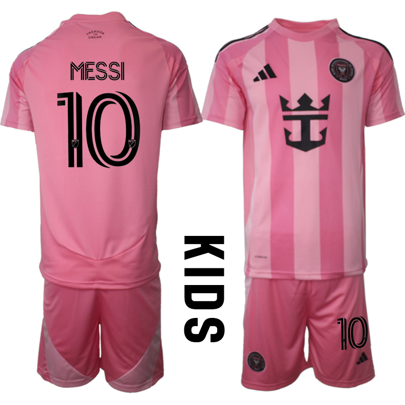 Youth 2025-2026 Club Inter Milan CF home Pink #10 Soccer Jersey->customized soccer jersey->Custom Jersey
